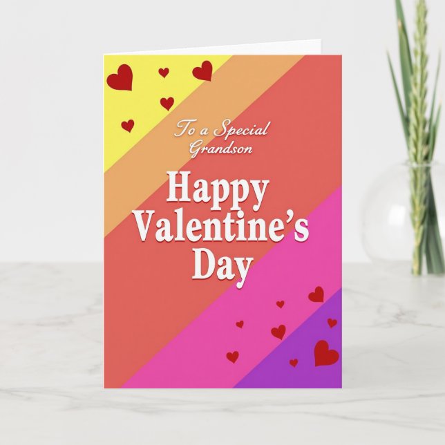 Carte de la Saint-Valentin pour petit-fils (Devant)