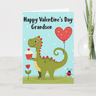 Carte de la Saint-Valentin pour petit-fils avec un