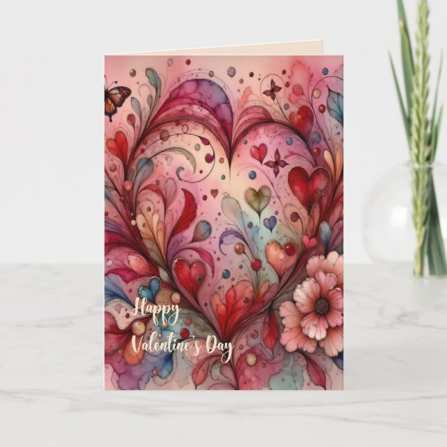 Carte de la Saint-Valentin pour petite amie ou pet (Devant)