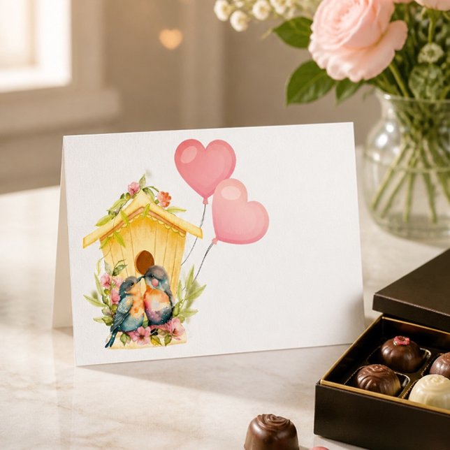 Carte de la Saint-Valentin pour tourtereaux (Créateur téléchargé)
