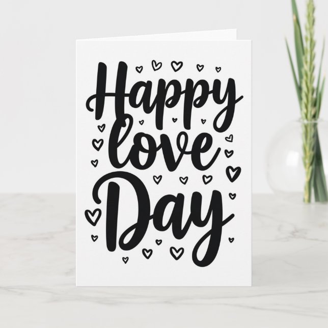 Carte de la Saint-Valentin pour un amour romantiqu (Devant)