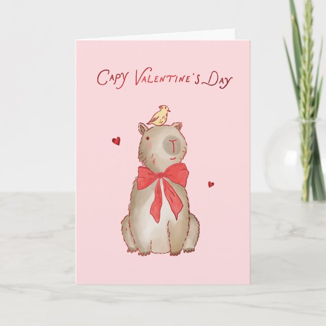 Carte de la Saint-Valentin pour un joli couple de  (Devant)