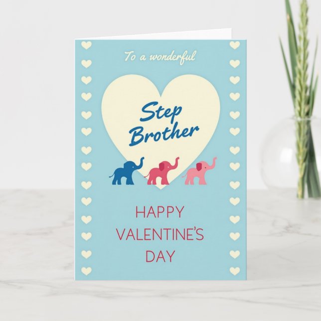 Carte de la Saint-Valentin pour un merveilleux dem (Devant)