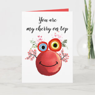 Carte de la Saint-Valentin pour un monstre mignon