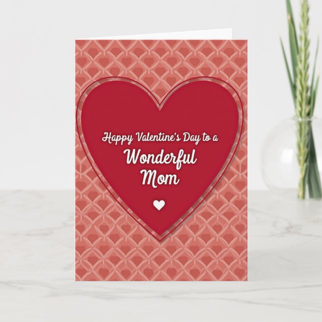 Carte de la Saint-Valentin pour une Maman Merveill (Devant)