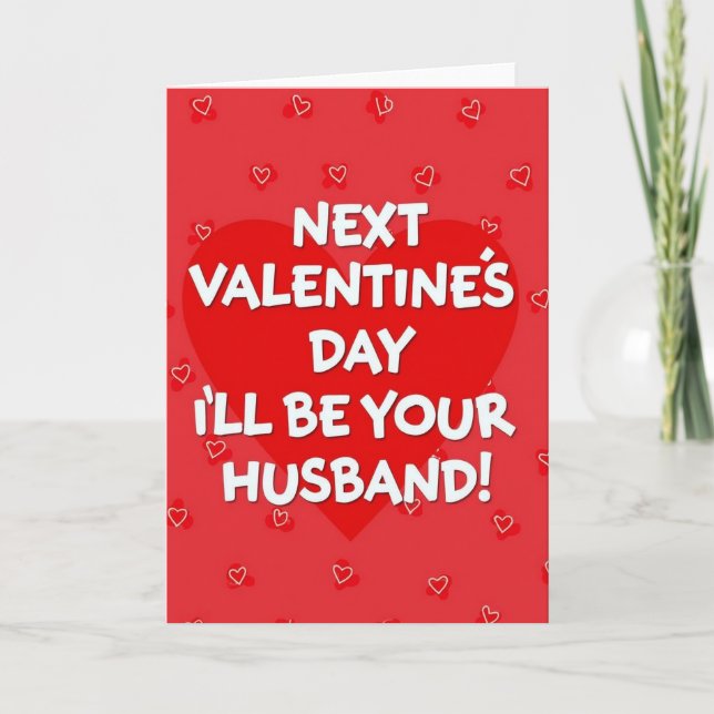 Carte de la Saint-Valentin pour votre futur mari (Devant)