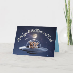 Carte de la Saint-Valentin pour Yorkie
