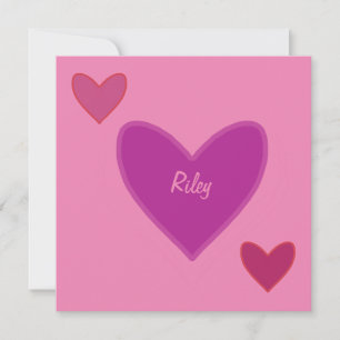 Carte de la Saint-Valentin Pretty Hearts