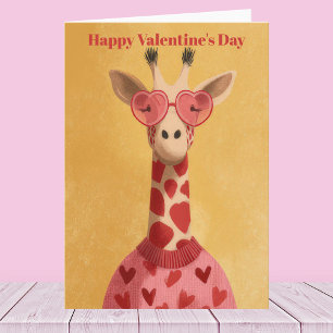 Carte de la Saint-Valentin pullover coeurs de gira