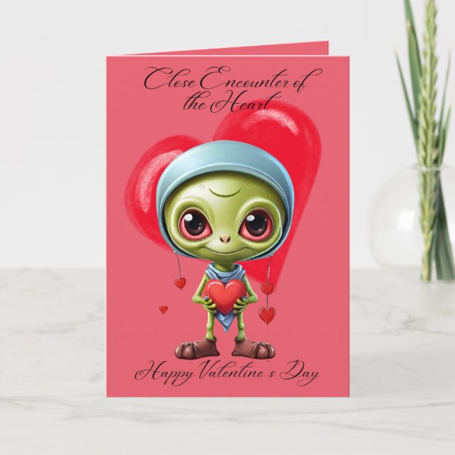 Carte de la Saint-Valentin Rencontre Proche Mignon (Devant)