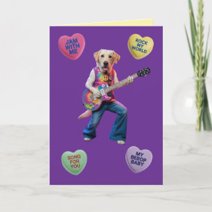 Carte de la Saint-Valentin Rocker Labrador Retriev
