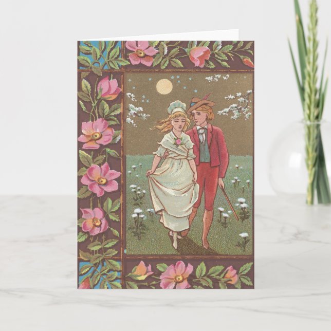 Carte de la Saint-Valentin romantique antique, 187 (Devant)