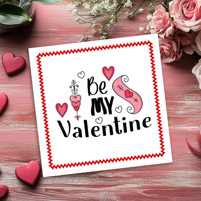 Carte de la Saint-Valentin romantique dessinée à l (Romantic Hand Drawn Valentine Card for Husband Sketch)