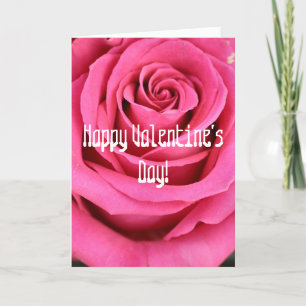 Carte de la Saint-Valentin rose