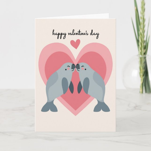 Carte de la Saint-Valentin scellée avec amour (Devant)