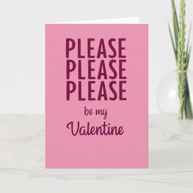 Carte de la Saint-Valentin S'il Vous Plaît (Devant)