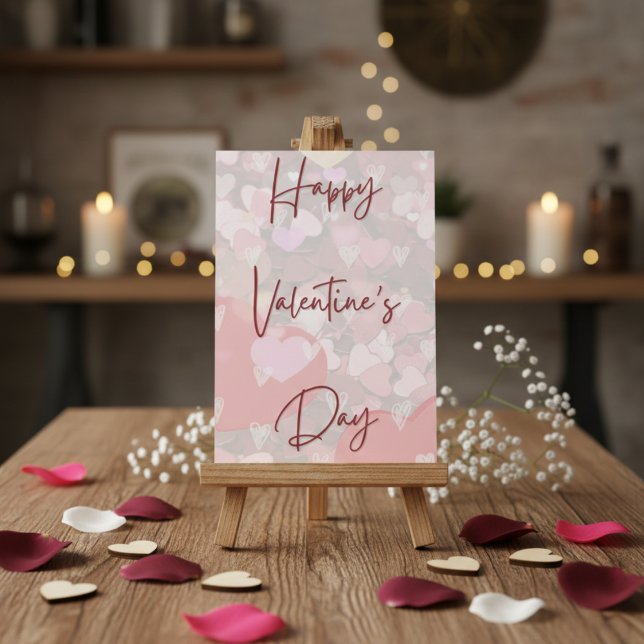 Carte de la Saint-Valentin simple aux cœurs mignon (Créateur téléchargé)