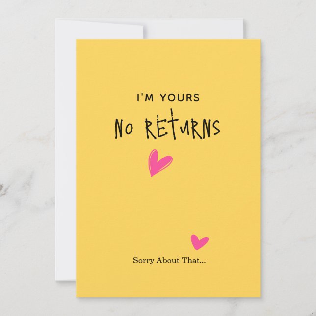 Carte de la Saint-Valentin simple et romantique mi (Devant)