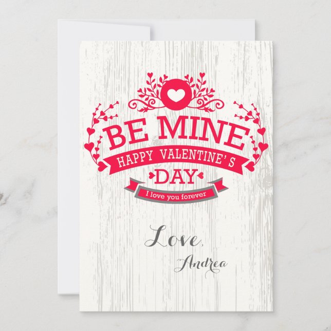 Carte de la Saint-Valentin Sois Mienne (Devant)