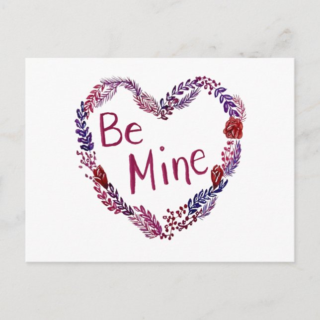 Carte de la Saint-Valentin Sois Mienne (Devant)