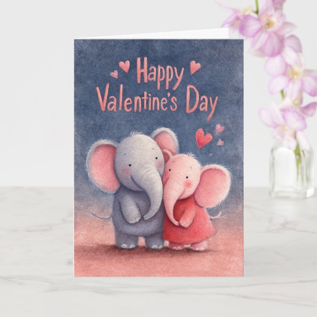 Carte de la Saint-Valentin Sourire Lumineux (Orchidée)