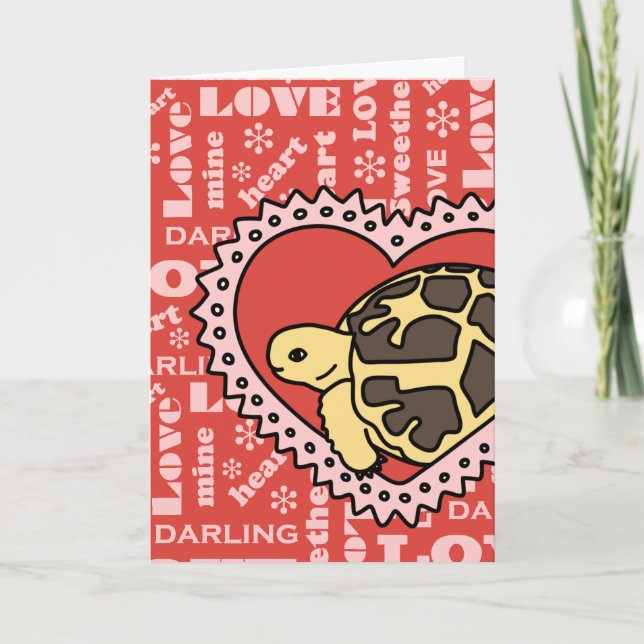 Carte de la Saint-Valentin Star Tortoise (amour) (Devant)