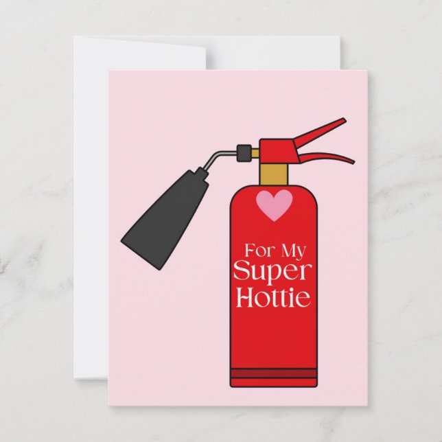 Carte de la Saint-Valentin Super Hottie (Devant)