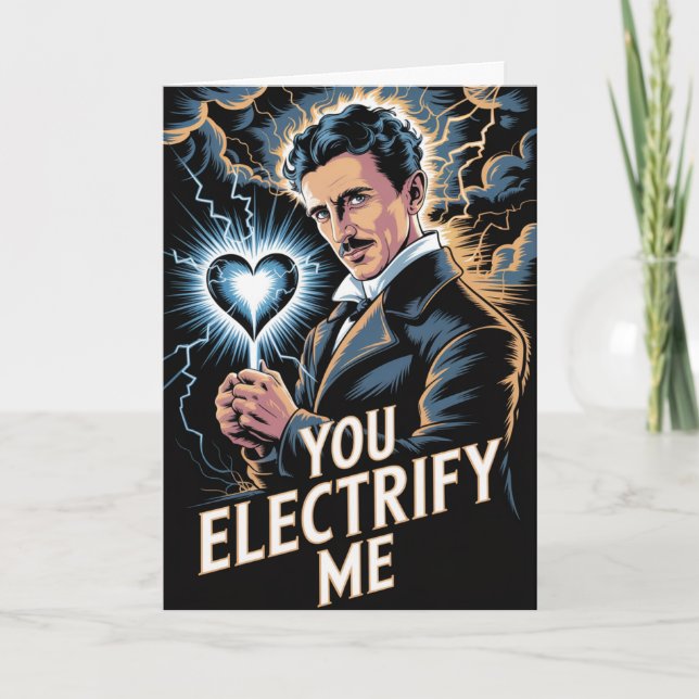 Carte de la Saint-Valentin sur l'électricité de Ni (Devant)