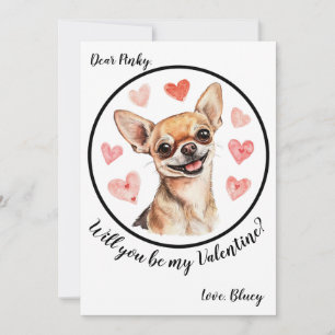Carte de la Saint Valentin sur mesure Chihuahua