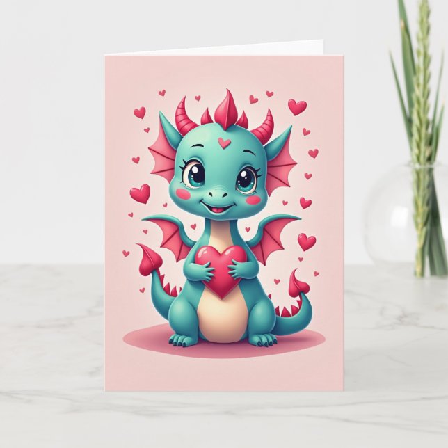 Carte de la Saint-Valentin Sweet Dragon (Devant)