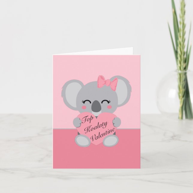 Carte de la Saint-Valentin Top Koalaty (Devant)