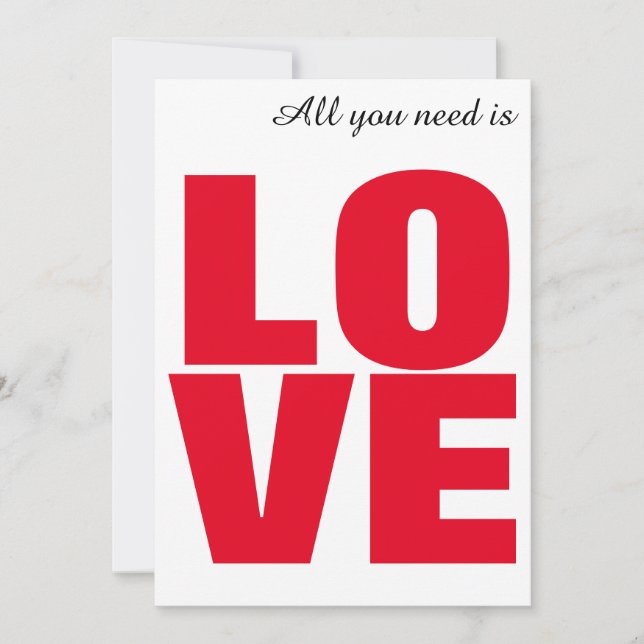 Carte de la Saint-Valentin Tout Ce Dont Vous Avez  (Devant)
