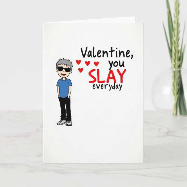Carte de la Saint-Valentin Tu Détruis Chaque Jour (Devant)