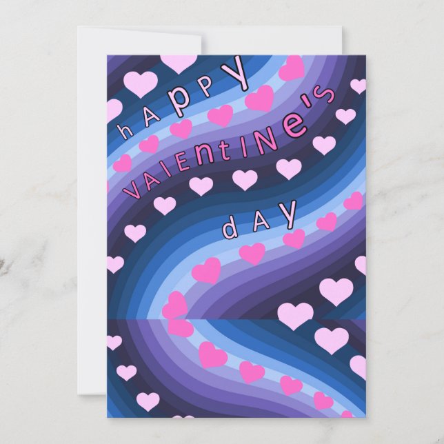 Carte de la Saint-Valentin Vibrantes Vagues d'Amou (Devant)