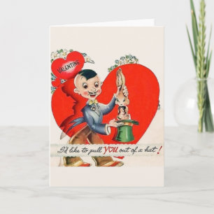 Carte de la Saint-Valentin vintage