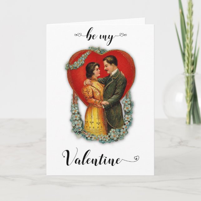 Carte de la Saint-Valentin vintage moderne (Devant)