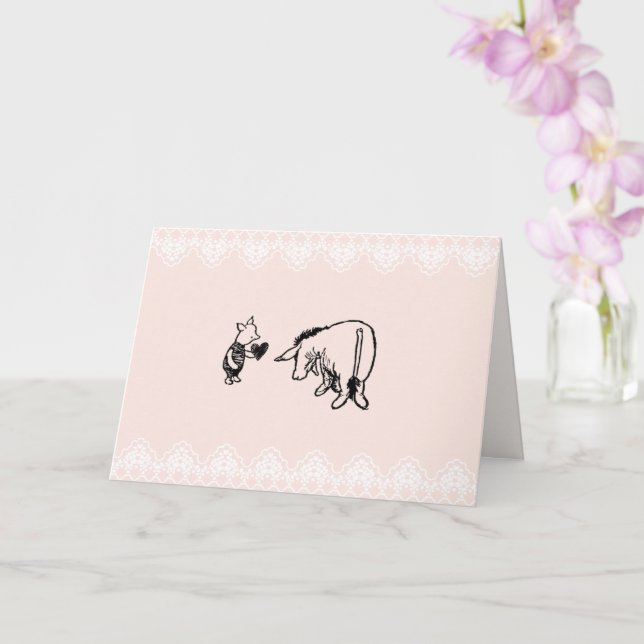 Carte de la Saint-Valentin Winnie l'Ourson (Orchidée)