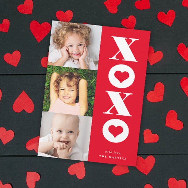 carte de la Saint-Valentin xoxo multi-photo (Créateur téléchargé)