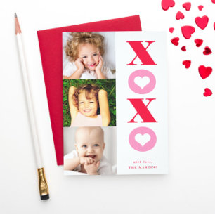 carte de la Saint-Valentin xoxo multi-photo