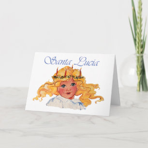 Carte de la Sainte-Lucie avec sentiment