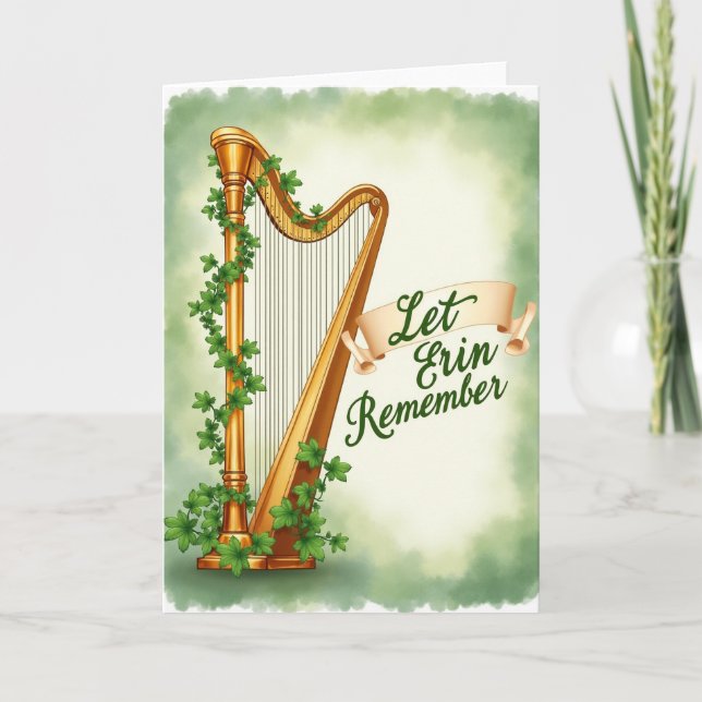 Carte de la scène de harpe Erin Remember (Devant)