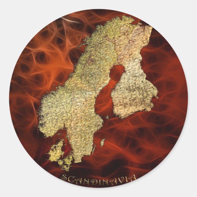 Carte de la série SCANDINAVIA Sticker (Devant)