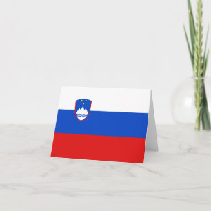 Carte de la Slovénie avec drapeau