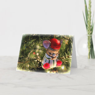 Carte de la souris de Noël