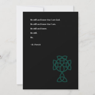 Carte de la St. Patrick avec croix celtique Cita