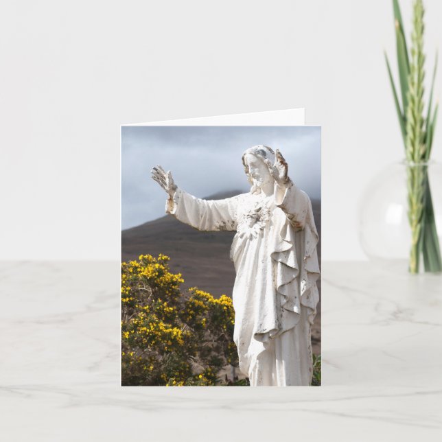 Carte de la statue de Jésus en Irlande (Devant)