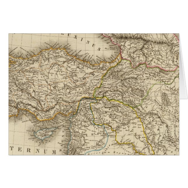 Carte de la Syrie Turquie (Devant horizontal)