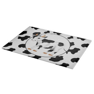 Carte de la vache de campagne planche à découper