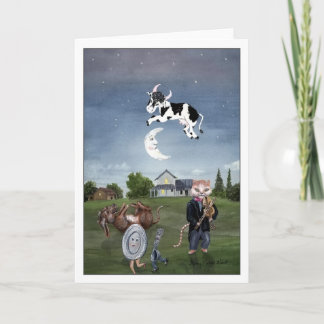 Carte de la Vache qui a sauté par-dessus la Lune