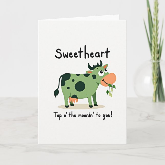 Carte de la vache qui sourit chérie (Devant)